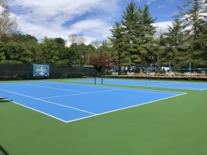 Turpin Hills Swim and Racquet Club Tennis Courts - Striped