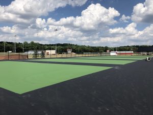 Drying the New Tennis Courts