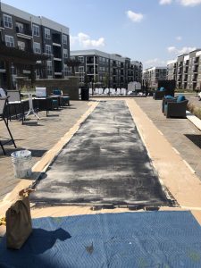 Shuffle Board Court Construction